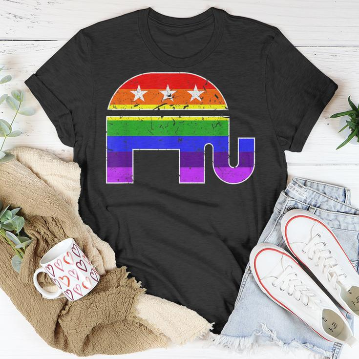 Lgbtq Gay Pride Conservative Republican Capitalist Politics Unisex T-Shirt Unique Gifts