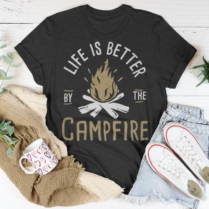 Life Is Better By The Campfire - Life Is Better By The Campfire Unisex T-Shirt Unique Gifts