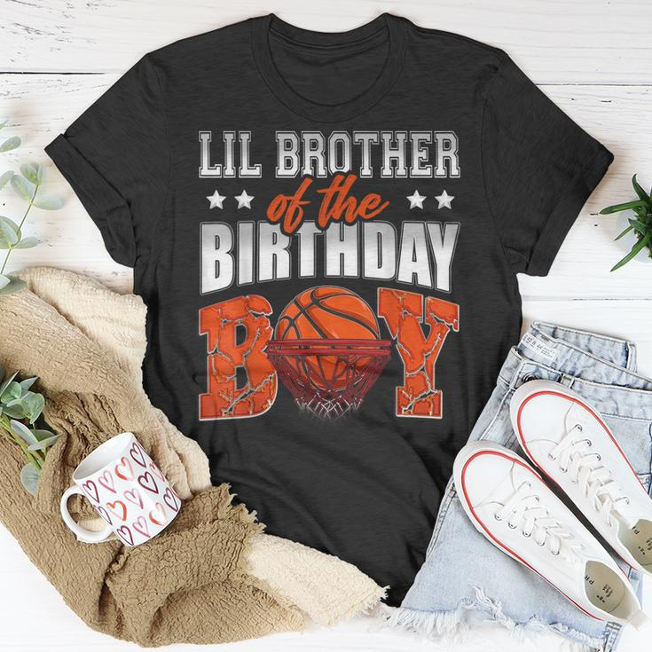 Lil Brother Of The Birthday Boy Basketball Family Baller T-Shirt Unique Gifts
