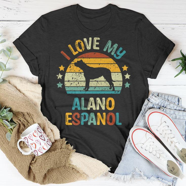 Love My Alano Espanol Or Spanish Bulldog Dog T-Shirt Unique Gifts