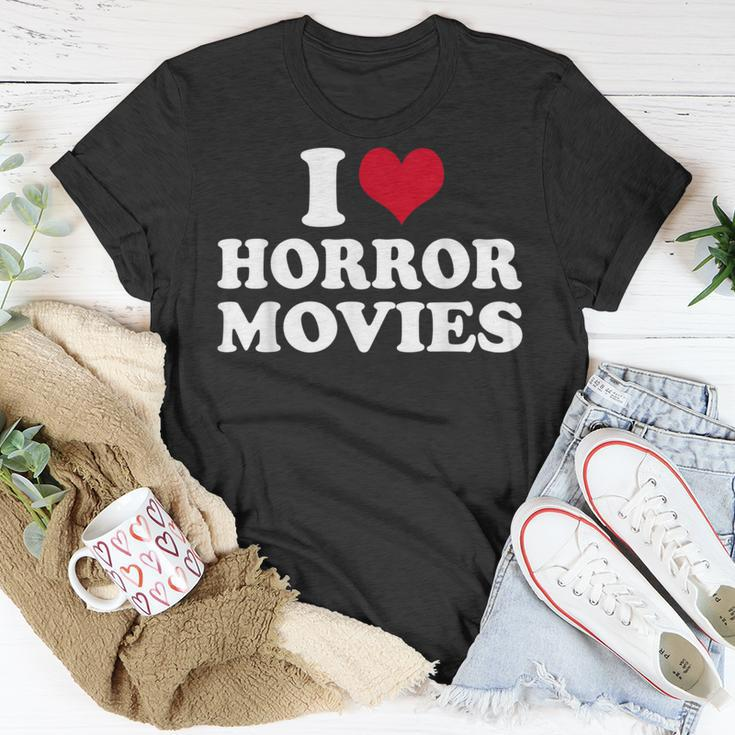 I Love Horror Movies Movies T-Shirt Unique Gifts