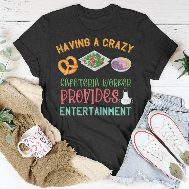 Lunch Lady Crazy Cafeteria Worker Salad Entertainment T-Shirt Unique Gifts