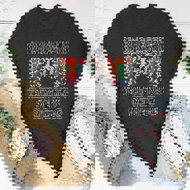 Macnaughton Scottish Tartan Scotland Family Clan Name Unisex T-Shirt Unique Gifts