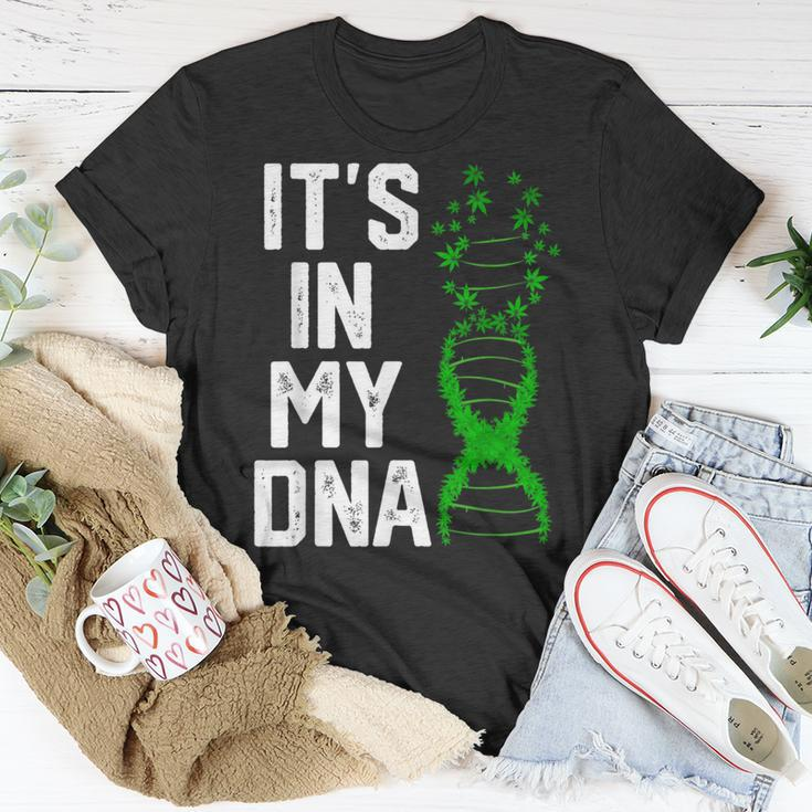 Marijuana It's In My Dna Weed Cannabis Elegant T-Shirt Unique Gifts