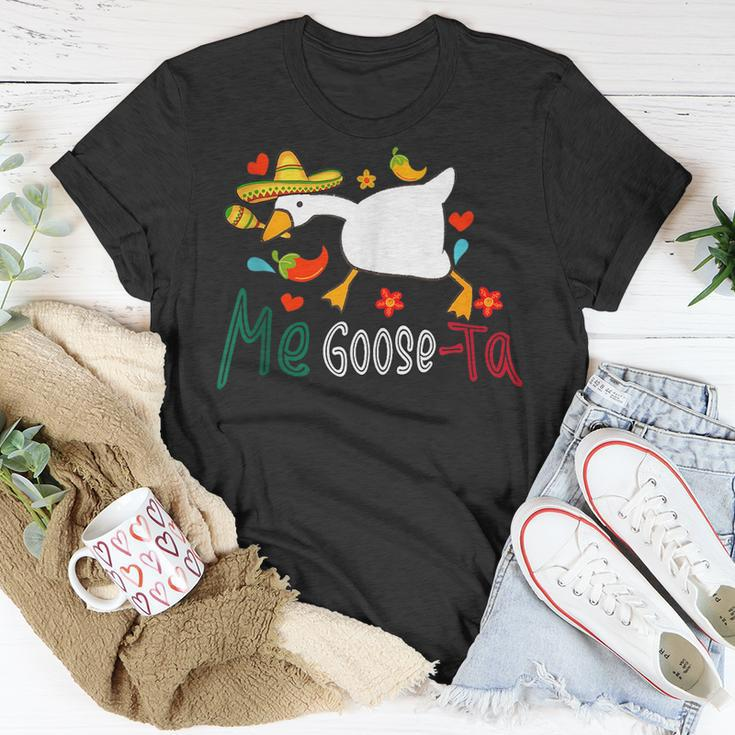Me Goose Ta Mexican Funny Spanish Goose Meme Cincode Mayo Unisex T-Shirt Unique Gifts