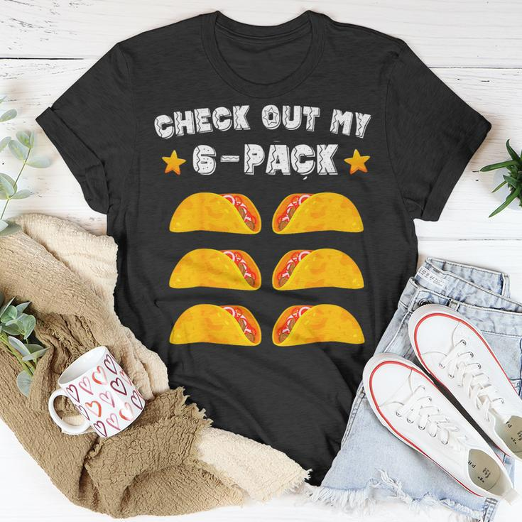 Mens Fitness Taco Funny Mexican 6Pack Gymer For Taco Lovers 1 Unisex T-Shirt Unique Gifts