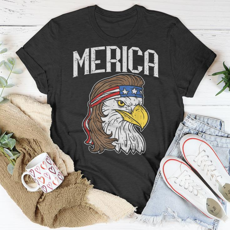 Merica Eagle Mullet 4Th Of July Redneck Patriot Gift Unisex T-Shirt Unique Gifts