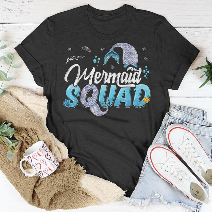 Mermaid Squad Party Mermaid Birthday Matching Set Family Unisex T-Shirt Unique Gifts