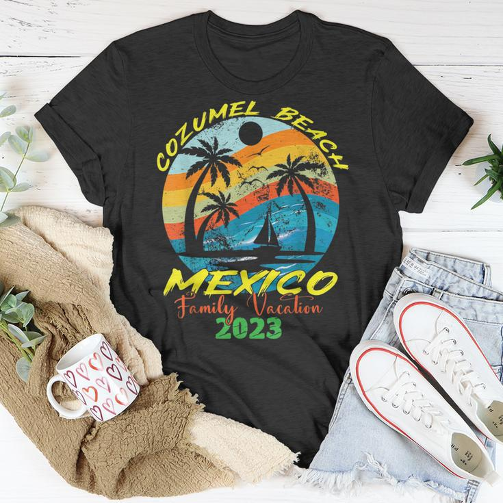 Mexico Vacation Cozumel Beach Family Vacation 2023 Trip Unisex T-Shirt Funny Gifts