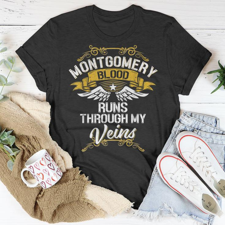 Montgomery Blood Runs Through My Veins T-Shirt Funny Gifts
