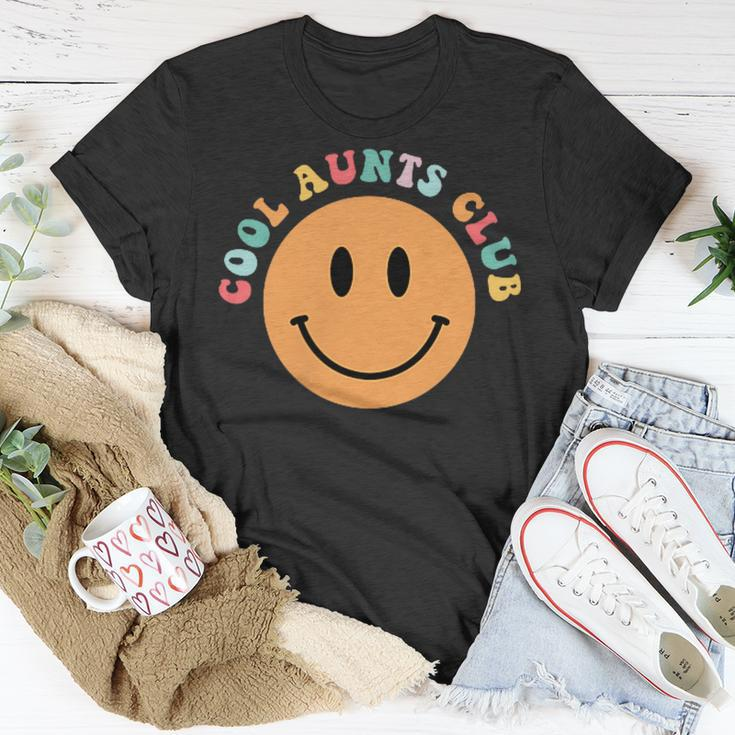 Mothers Day Groovy Auntie Cool Aunts Club 2 Sided Unisex T-Shirt Funny Gifts
