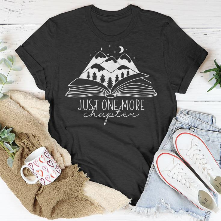 Mountain Camping Life Just One More Chapter Funny Book Lover Camping Funny Gifts Unisex T-Shirt Unique Gifts