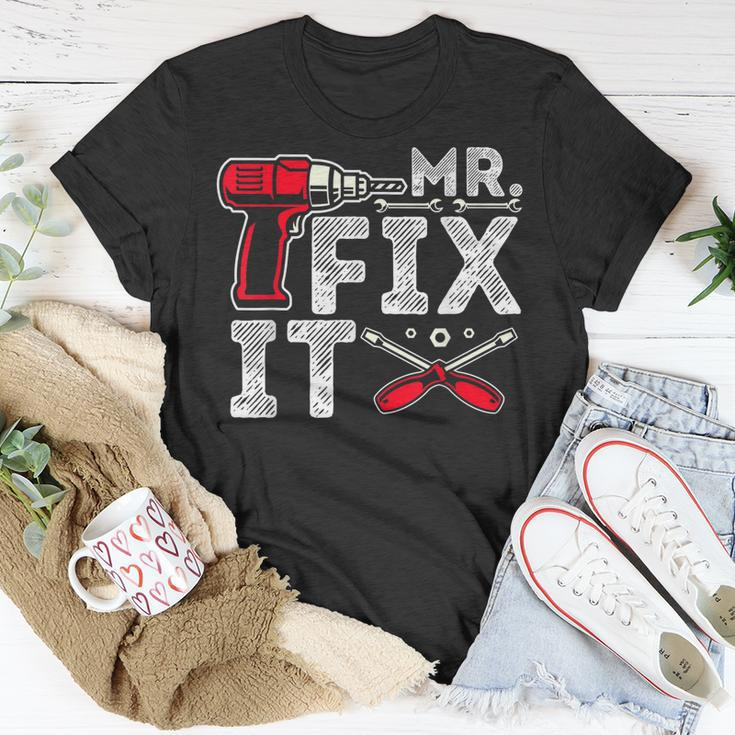 Mr Break It Mr Fix It Funny Dad & Son Matching Fathers Day Unisex T-Shirt Unique Gifts