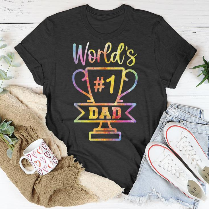 Number 1 Dad Fathers Day Funny Gifts For Dad Unisex T-Shirt Funny Gifts