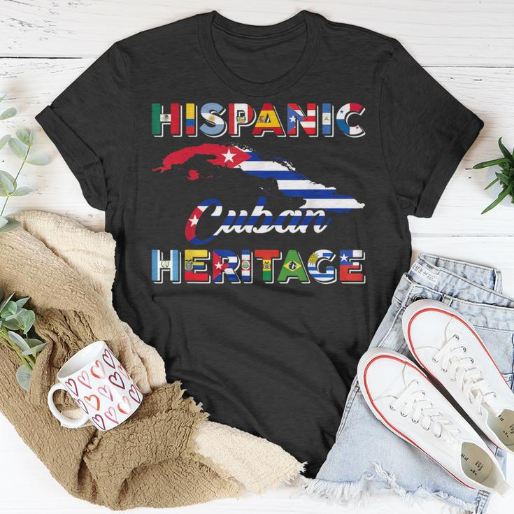 Hispanic Heritage Month National Cuban Cuba Flag Pride T-Shirt Unique Gifts