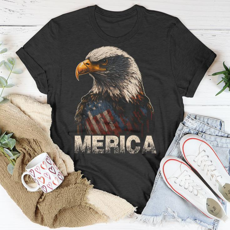 Patriotic Bald Eagle 4Th Of July Usa American Flag Unisex T-Shirt Unique Gifts