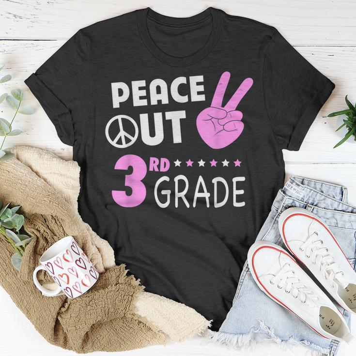 Peace Out 3Rd Grade Girls Third Grade Graduation Unisex T-Shirt Unique Gifts