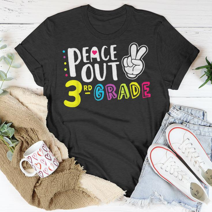 Peace Out Third GradeFunny 3Rd Grade Graduation Unisex T-Shirt Unique Gifts