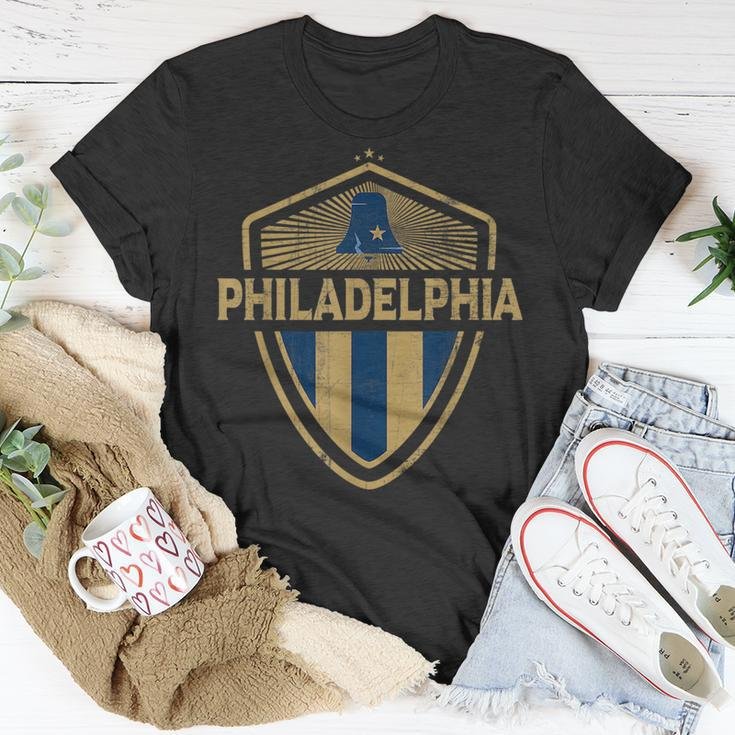 Philadelphia City Designer Badge Pennsylvania Vintage Retro Unisex T-Shirt Unique Gifts