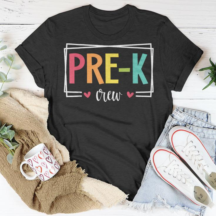 Pre-K Crew First Day Of School Welcome Back To School T-Shirt Funny Gifts