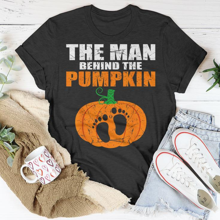 Pregnant Halloween Costume For Dad Expecting Lil Pumpkin T-Shirt Unique Gifts