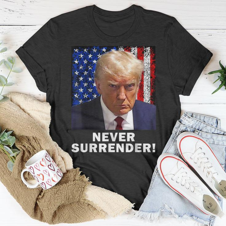 President Legend Trump 2024 -Shot Never Surrender T-Shirt Unique Gifts