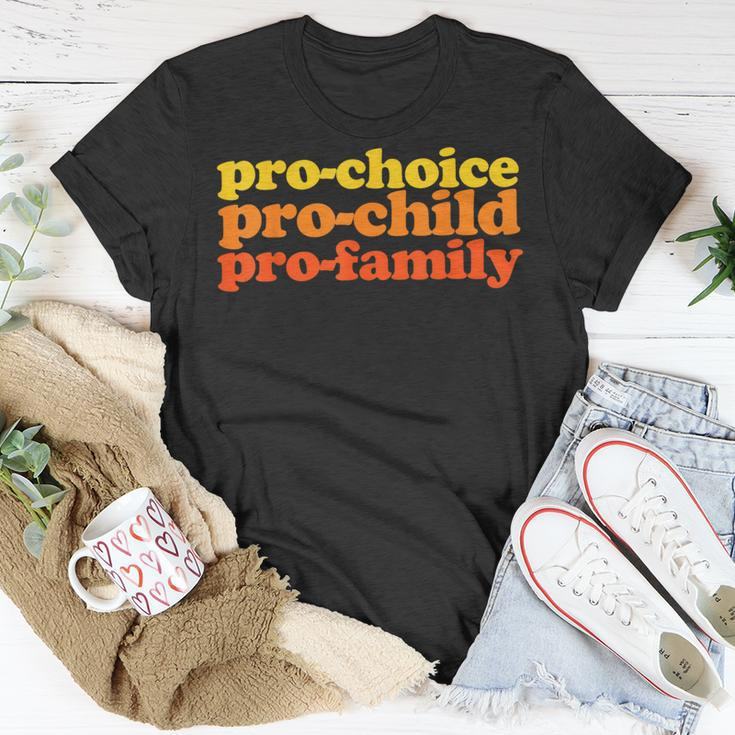 Pro-Choice Pro-Child Pro-Family Prochoice T-Shirt Unique Gifts