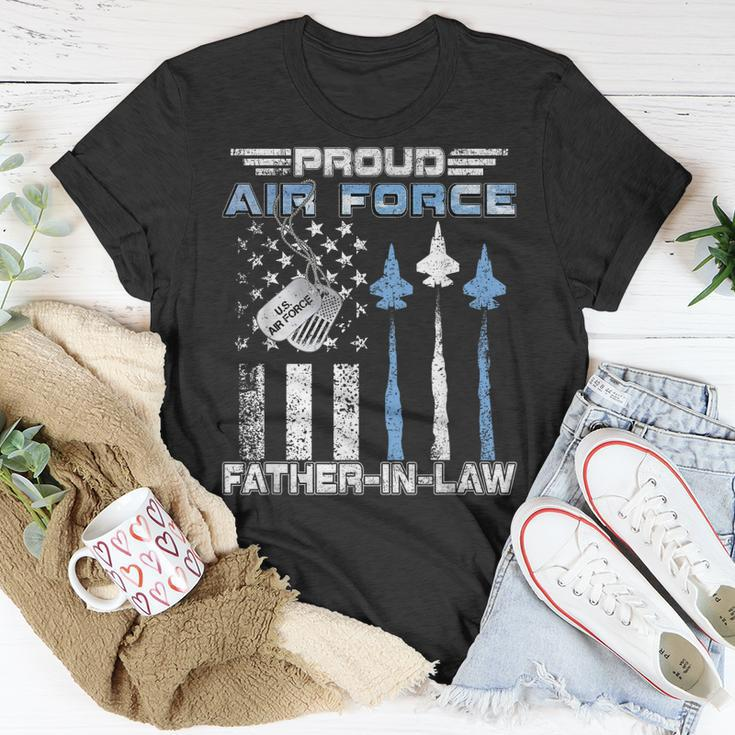 Proud Air Force Fatherinlaw Us Air Force Graduation Gift Unisex T-Shirt Funny Gifts