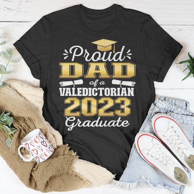 Proud Dad Of 2023 Valedictorian Class 2023 Graduate Unisex T-Shirt Unique Gifts
