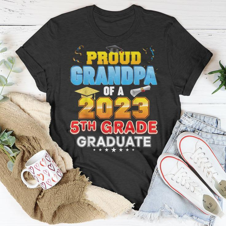 Proud Grandpa Of A Class 2023 5Th Grade Graduate Last Day Unisex T-Shirt Unique Gifts