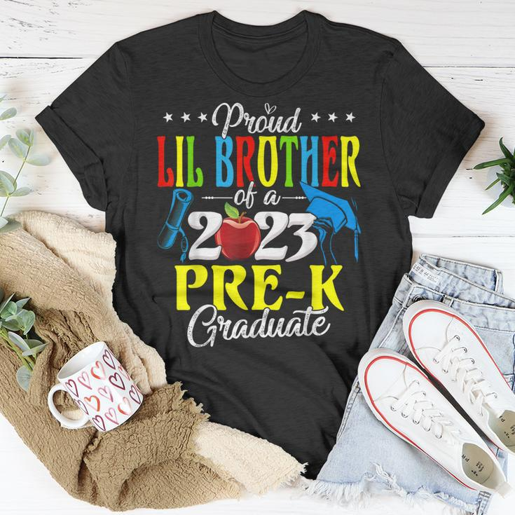 Proud Lil Brother Of A 2023 Prek Graduate Family Lover Unisex T-Shirt Unique Gifts