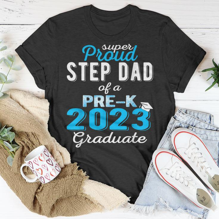 Proud Step Dad Of Pre K School Graduate 2023 Graduation Step Unisex T-Shirt Unique Gifts