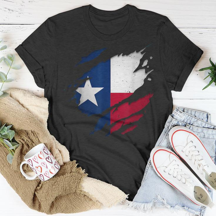 Proud Texan Tx State Torn Ripped Texas Flag T-Shirt Unique Gifts