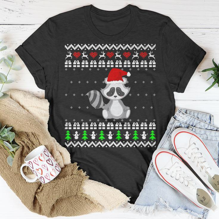 Raccoon Ugly Christmas Sweater T-Shirt Unique Gifts