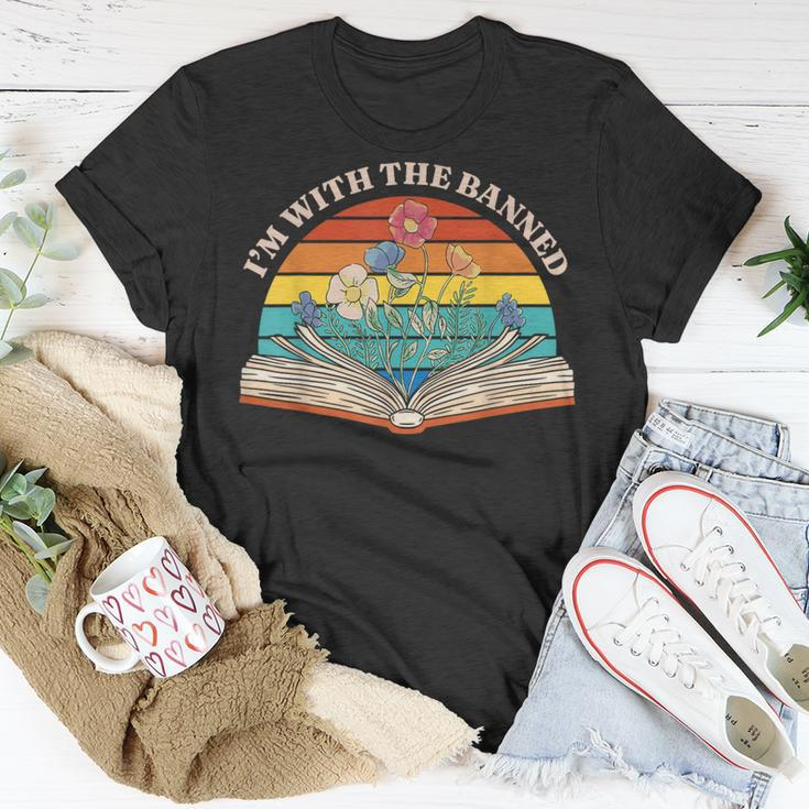 I Read Banned Books I'm With The Banned T-Shirt Funny Gifts