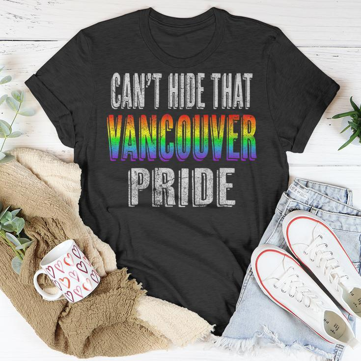 Retro 70S 80S Style Cant Hide That Vancouver Gay Pride Unisex T-Shirt Unique Gifts
