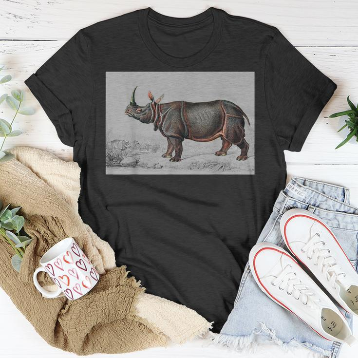 Rhino Indian Rhinoceros Rhino Lover Safari Rhinoceros Unisex T-Shirt Unique Gifts