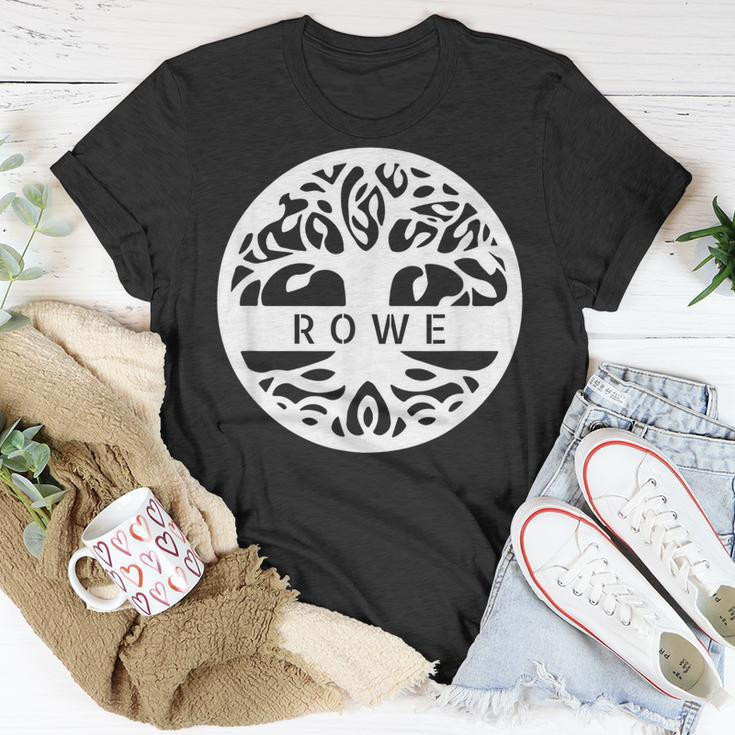 Rowe Personalized Irish Name Celtic Tree Of Life Unisex T-Shirt Funny Gifts