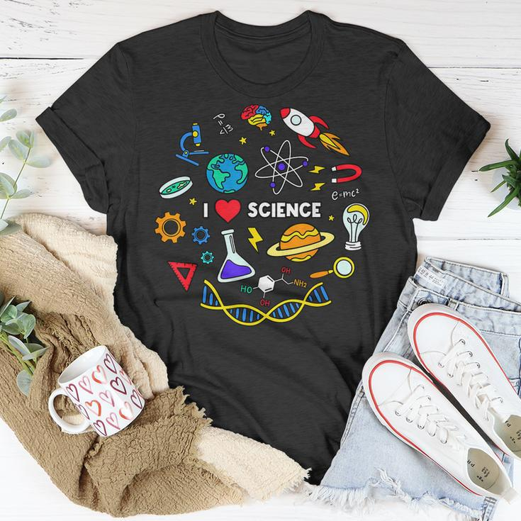 Science Lover Chemistry Biology Physics Love Science T-Shirt Unique Gifts