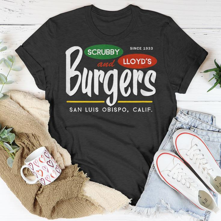 Scrubby & Lloyd's Burgers San Luis Obispo California T-Shirt Unique Gifts
