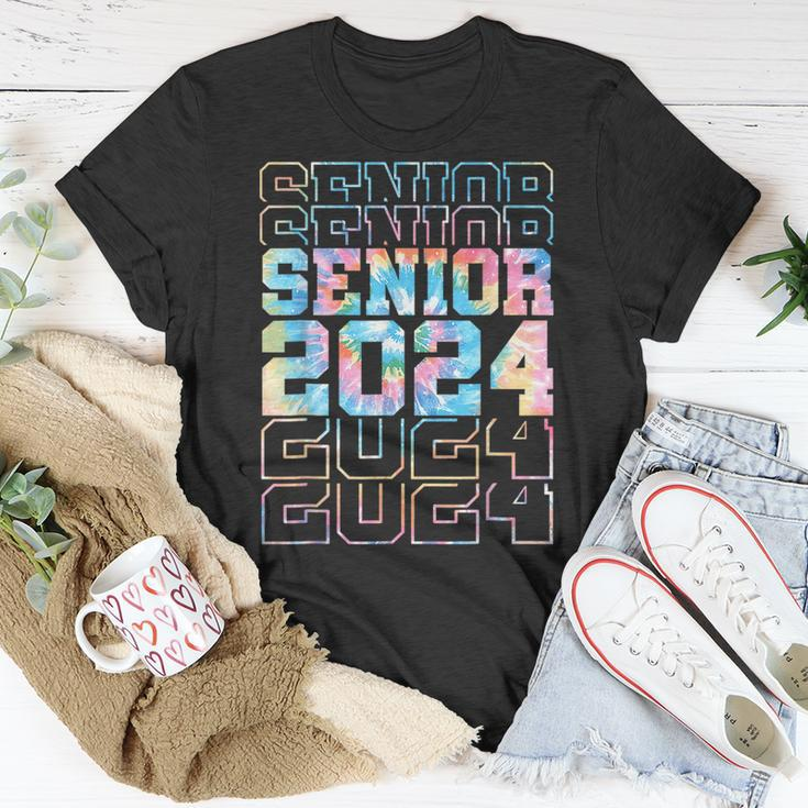 Senior 2024 Class Of 24 High School College Graduation Unisex T-Shirt Unique Gifts