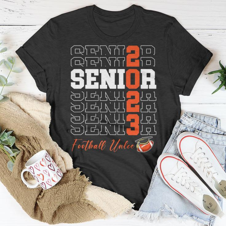 Senior Football Uncle Gift Class Of 2023 - Senior 2023 Unisex T-Shirt Unique Gifts