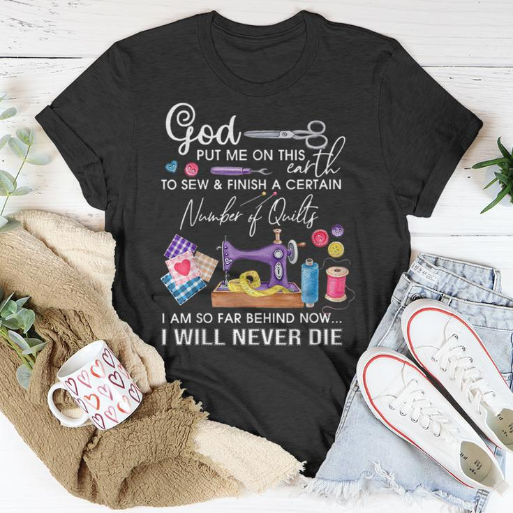 Sewing Funny Quilting Quotes Sewing Lover Unisex T-Shirt Unique Gifts