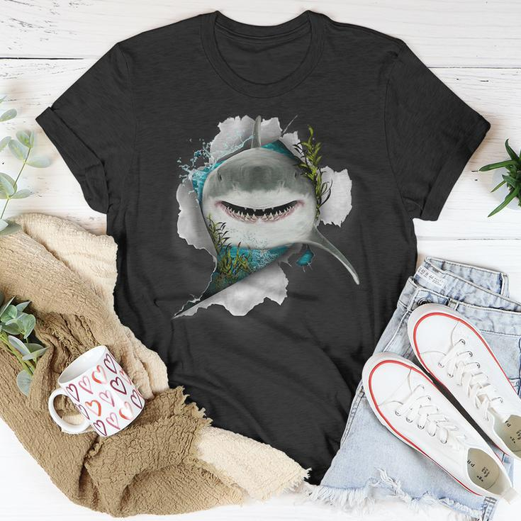 Shark Great White Shark Deep Sea Fishing Funny Shark Unisex T-Shirt Unique Gifts