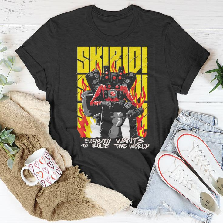 Skibidi Toilet Costume Camera Man Speaker Man Tv Man T-Shirt Funny Gifts