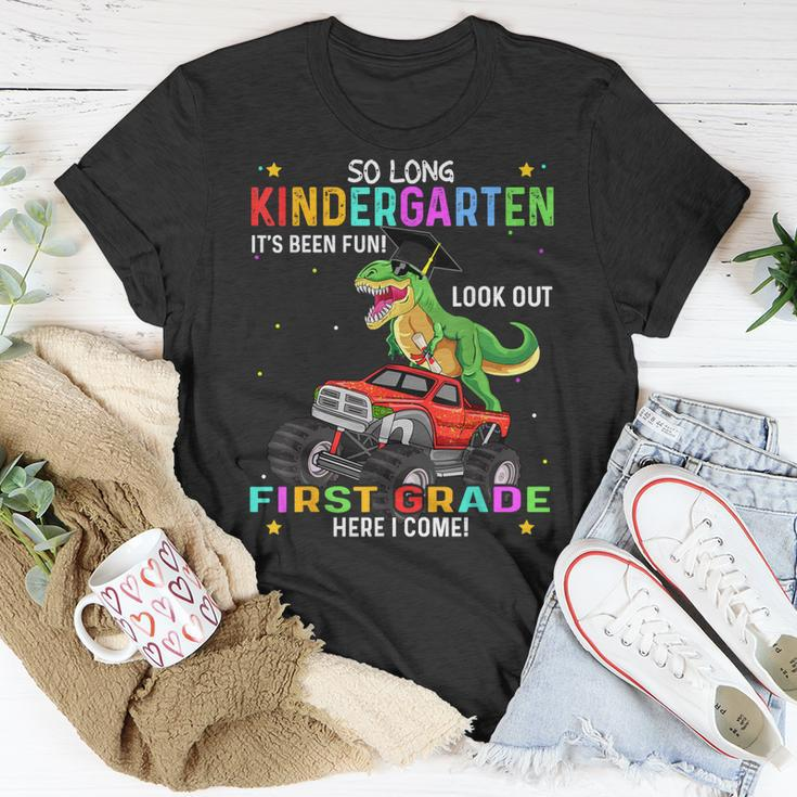 So Long Kindergarten Graduation Class 2023 Graduate Dinosaur Unisex T-Shirt Unique Gifts