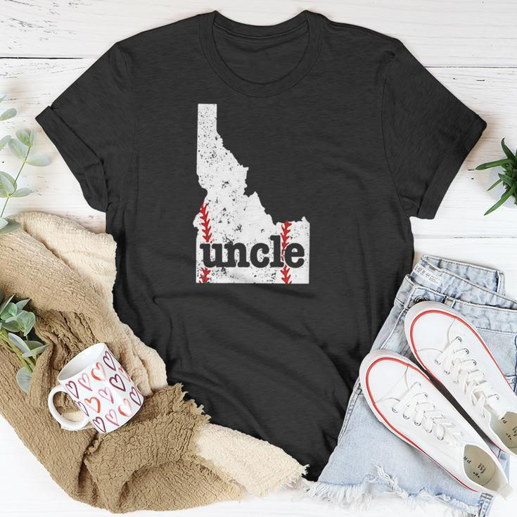 Softball Uncle Idaho Baseball Uncle Unisex T-Shirt Unique Gifts