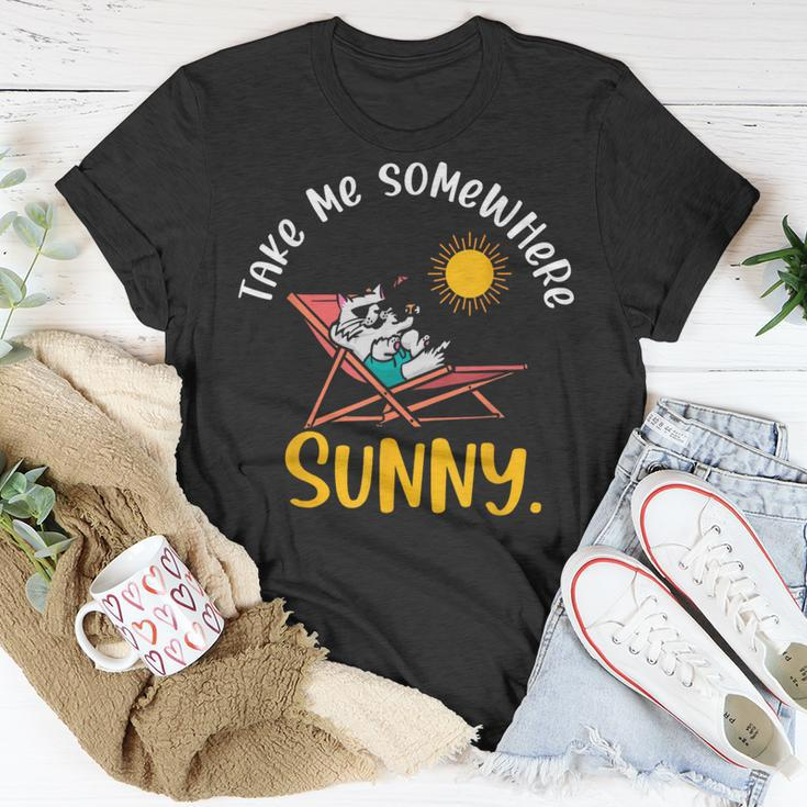 Take Me Somewhere Beach Sunny Vacation Summer Travel Sunset T-Shirt Unique Gifts