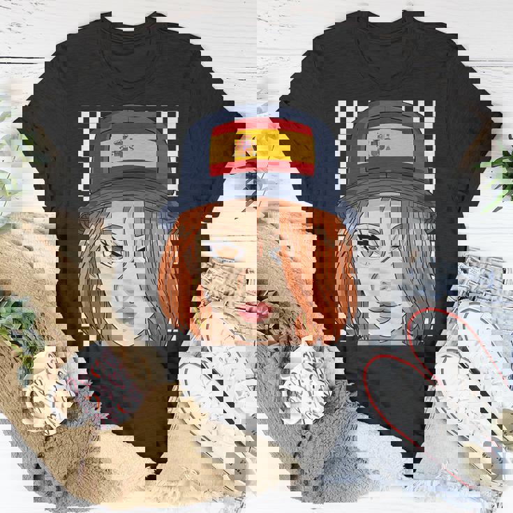 Spain Flag Bucket Hat Spanish Girl European Pride Unisex T-Shirt Unique Gifts