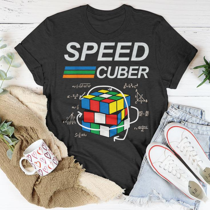 Speed Cuber Competitive Puzzle Speedcubing Players T-Shirt Funny Gifts